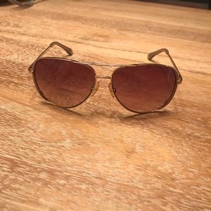 Michael Kors NWOT Aviator sunglasses Pink Gold